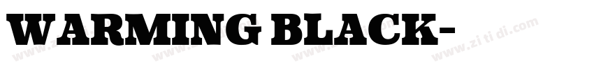 Warming Black字体转换 Warming Black字体转换